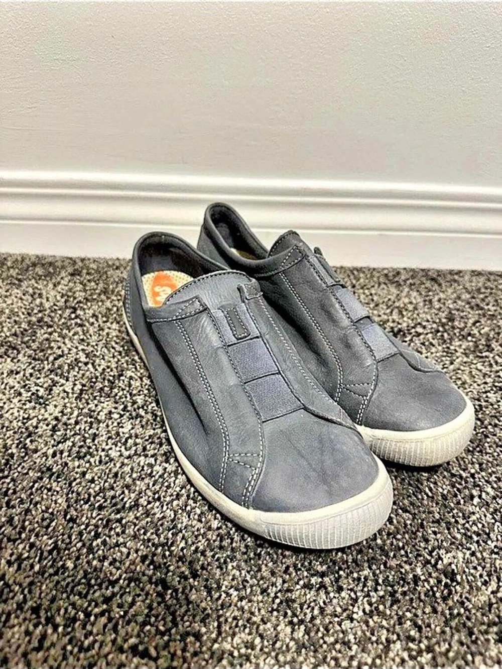 Softinos Gray Slip-On Sneakers